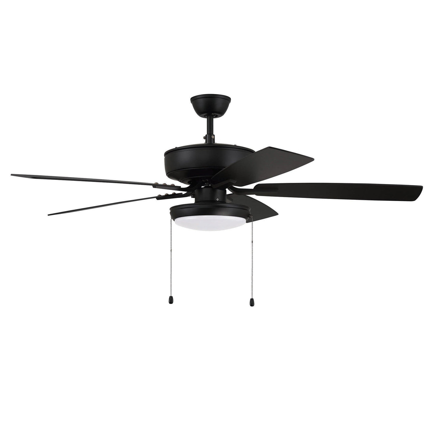 52" Pro Plus 119 in Flat Black w/ Flat Black/Greywood Blades Ceiling Fan CRAFTMADE