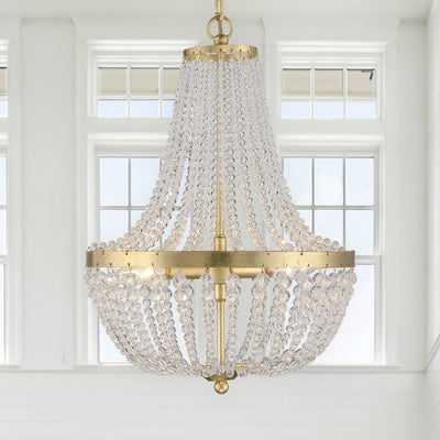 Rylee 3 Light Antique Gold Mini Chandelier Chandelier Crystorama