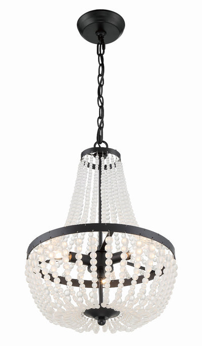 Rylee 3 Light Matte Black Mini Chandelier Chandelier Crystorama