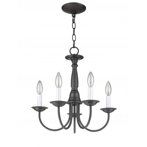 5 Light Bronze Chandelier Chandelier Livex