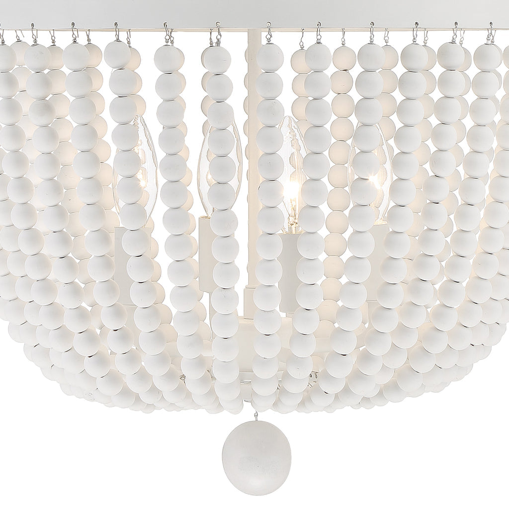 Rylee 4 Light Matte White Mini Chandelier Chandelier Crystorama