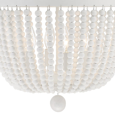 Rylee 4 Light Matte White Mini Chandelier Chandelier Crystorama