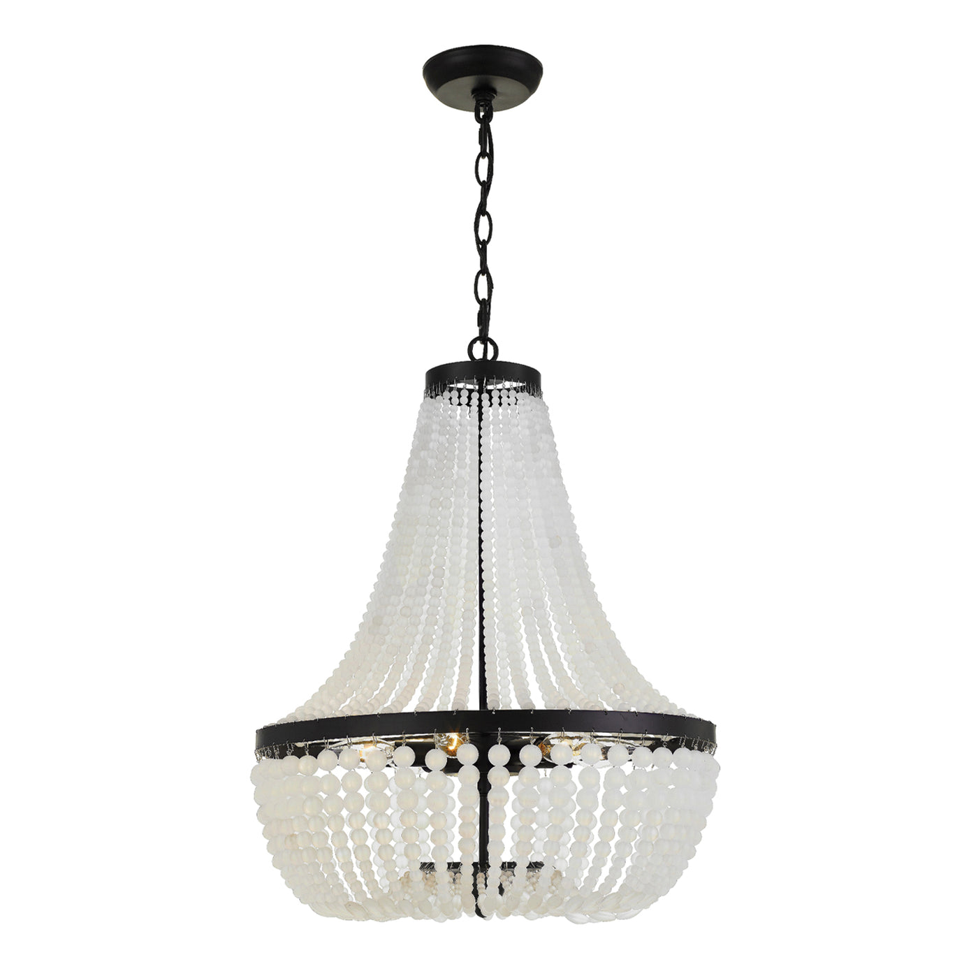 Rylee 6 Light Matte Black Chandelier Chandelier Crystorama