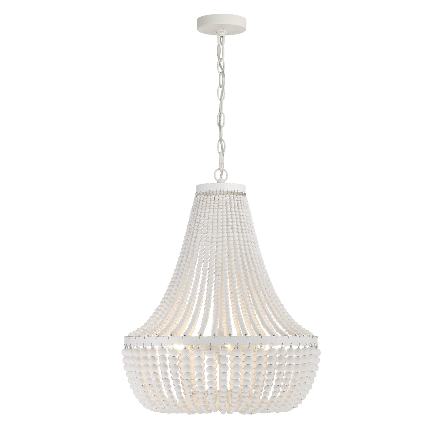 Rylee 6 Light Matte White Chandelier Chandelier Crystorama