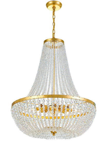 Rylee 8 Light Antique Gold Chandelier Chandelier Crystorama