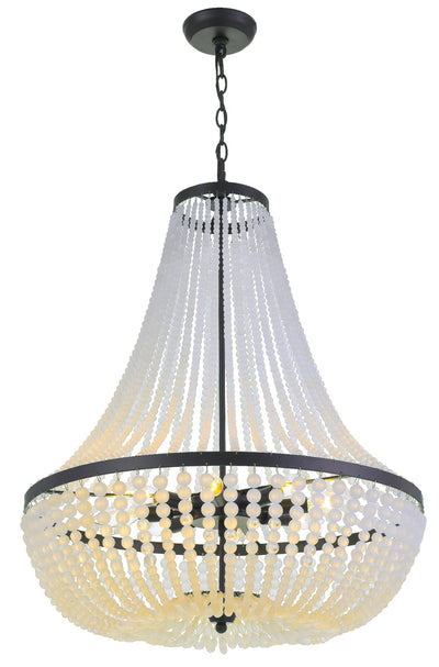 Rylee 8 Light Matte Black Chandelier Chandelier Crystorama