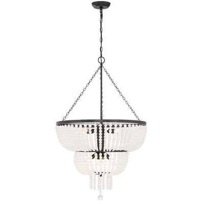 Rylee 8 Light Matte Black Chandelier Chandelier Crystorama