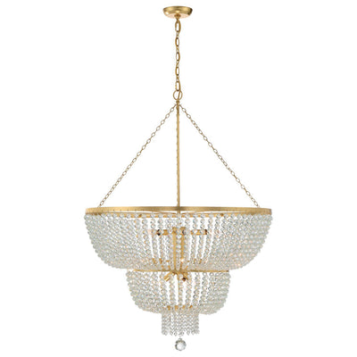 Rylee 12 Light Antique Gold Chandelier Chandelier Crystorama