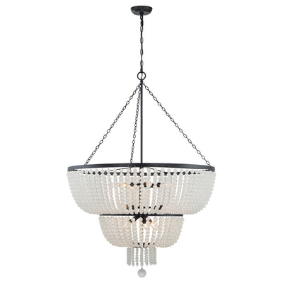 Rylee 12 Light Matte Black Chandelier Chandelier Crystorama