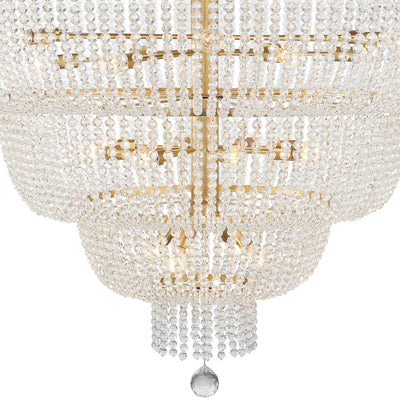 Rylee 24 Light Antique Gold Chandelier Chandelier Crystorama