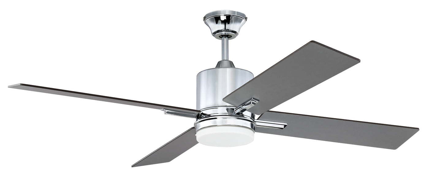 52" Teana in Chrome w/ Brushed Nickel/Walnut Blades Ceiling Fan CRAFTMADE