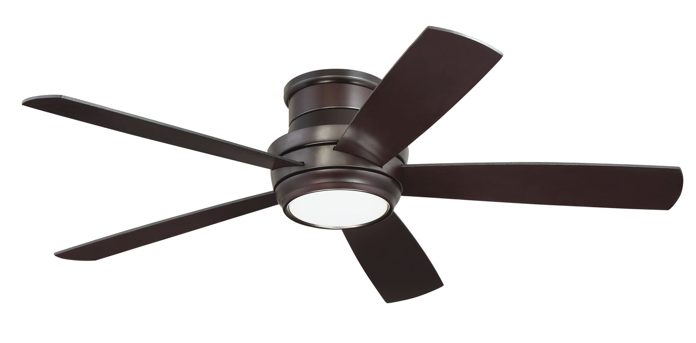 52" Tempo Hugger in Oiled Bronze w/ Oiled Bronze/Walnut Blades Ceiling Fan CRAFTMADE