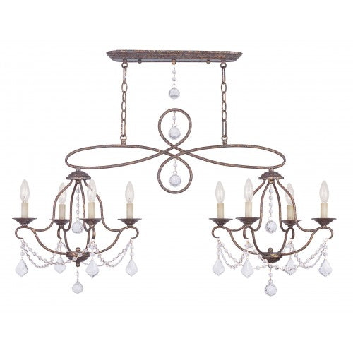 8 Light VBR Island/Chandelier Linear Livex