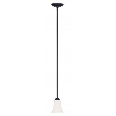 1 Light Black Single Pendant Pendant Livex