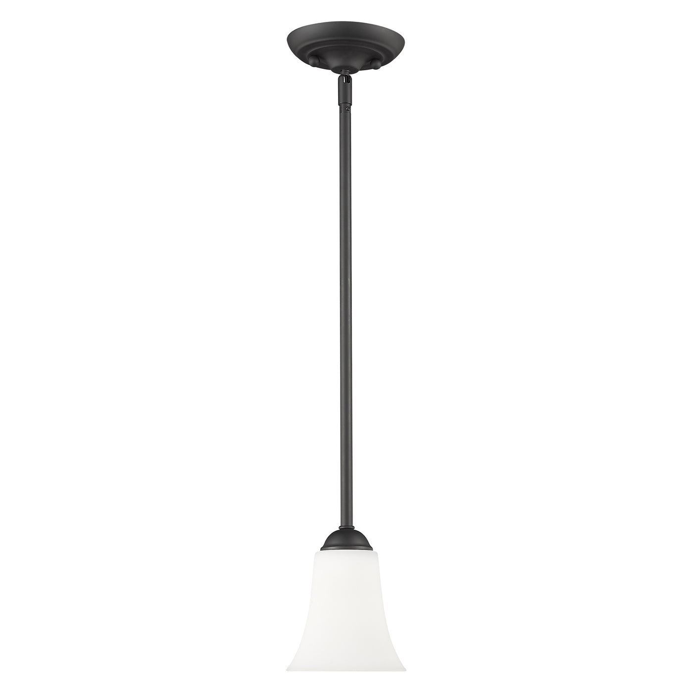 1 Light Black Single Pendant Pendant Livex