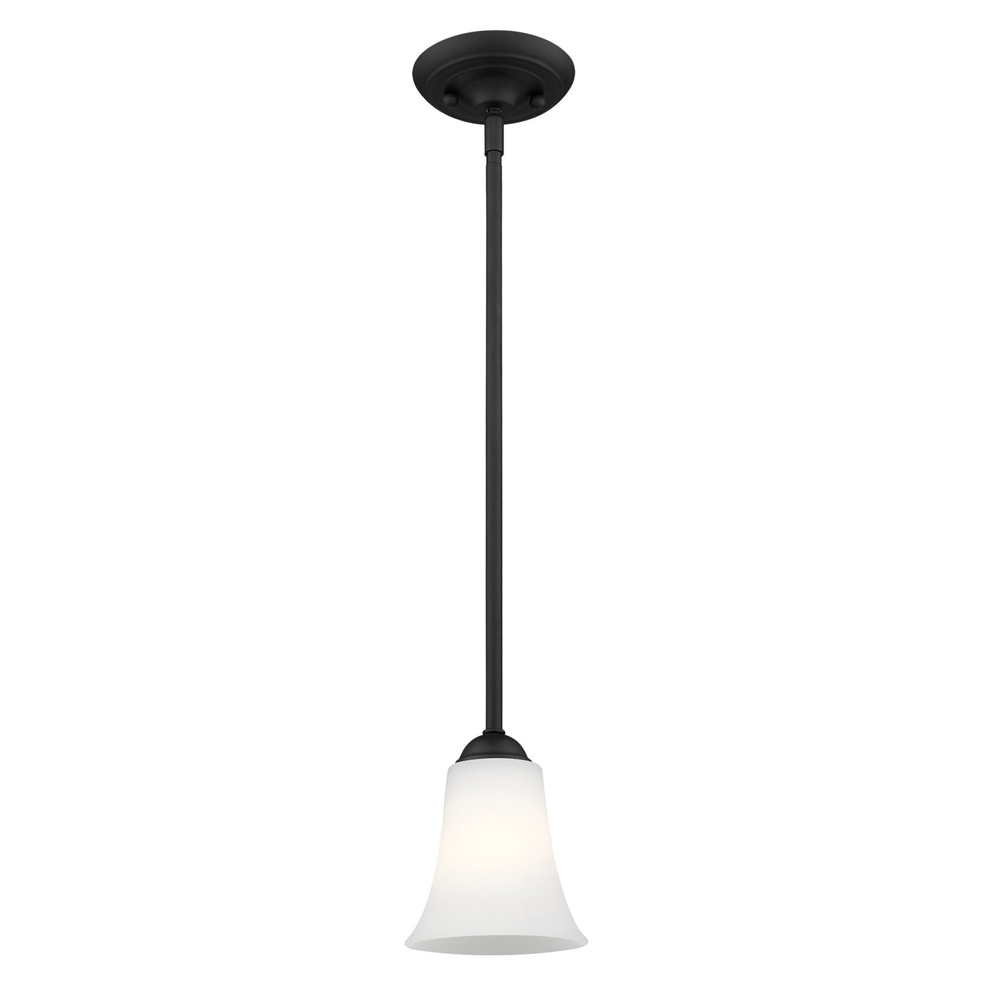 1 Light Black Single Pendant Pendant Livex