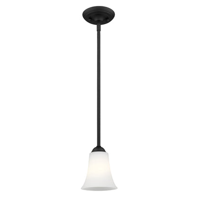 1 Light Black Single Pendant Pendant Livex