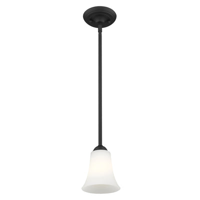 1 Light Black Single Pendant Pendant Livex