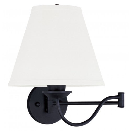 1 Light Black Swing Arm Wall Lamp Wall Sconce Livex