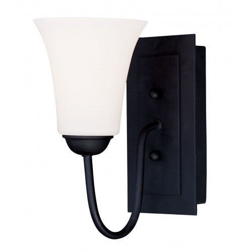 1 Light Black Wall Sconce Bath and Vanity Livex