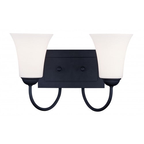 2 Light Black Bath Light Wall Sconce Livex