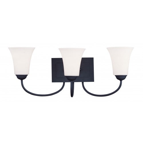 3 Light Black Bath Light Wall Sconce Livex