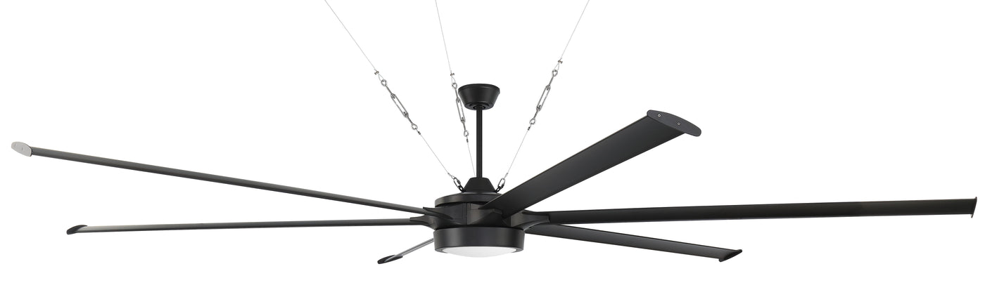 120" Prost in Flat Black  w/ Flat Black/Flat Back Blades Ceiling Fan CRAFTMADE