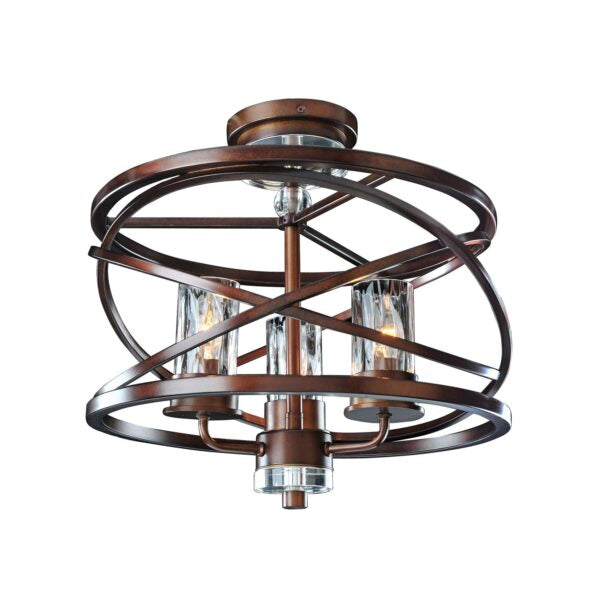 Eternity 3 Light Semi Flush Mount