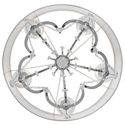 Othello 5 Light Spectra Crystal Polished Chrome Chandelier Chandelier Crystorama