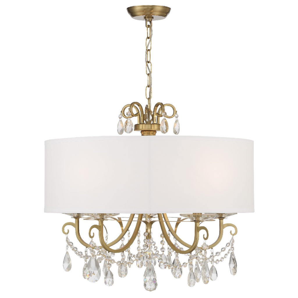 Othello 5 Light Vibrant Gold Chandelier Chandelier Crystorama