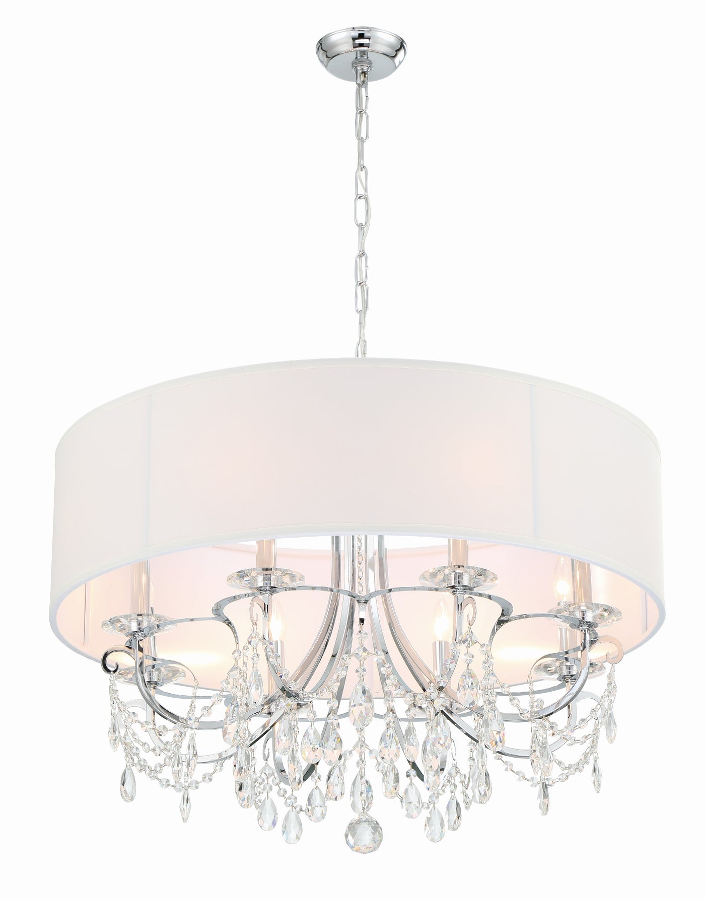 Othello 8 Light Polished Chrome Chandelier Chandelier Crystorama