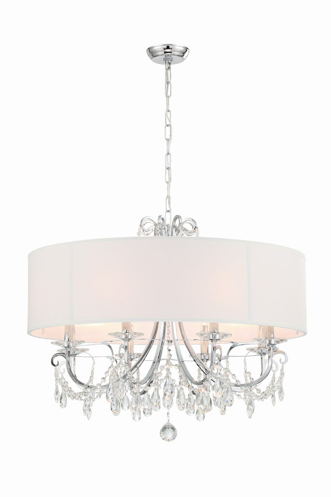 Othello 8 Light Polished Chrome Chandelier Chandelier Crystorama