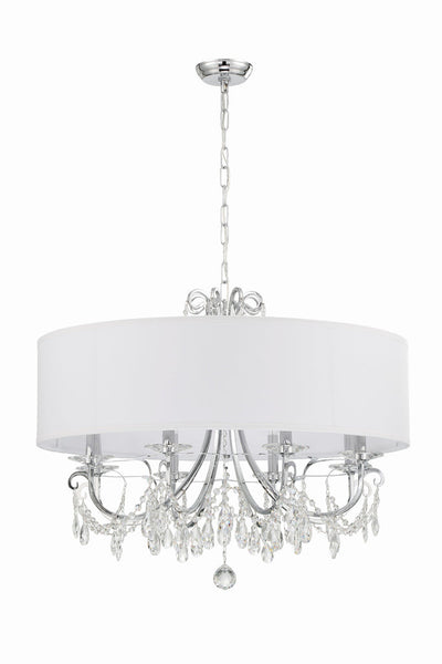 Othello 8 Light Polished Chrome Chandelier Chandelier Crystorama