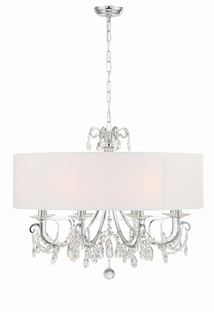 Othello 8 Light Polished Chrome Chandelier Chandelier Crystorama