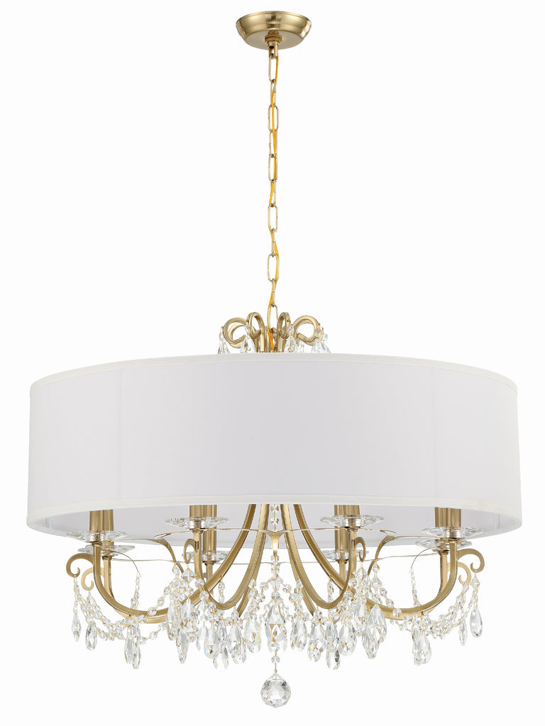 Othello 8 Light Vibrant Gold Chandelier Chandelier Crystorama