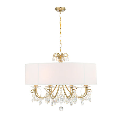 Othello 8 Light Vibrant Gold Chandelier Chandelier Crystorama