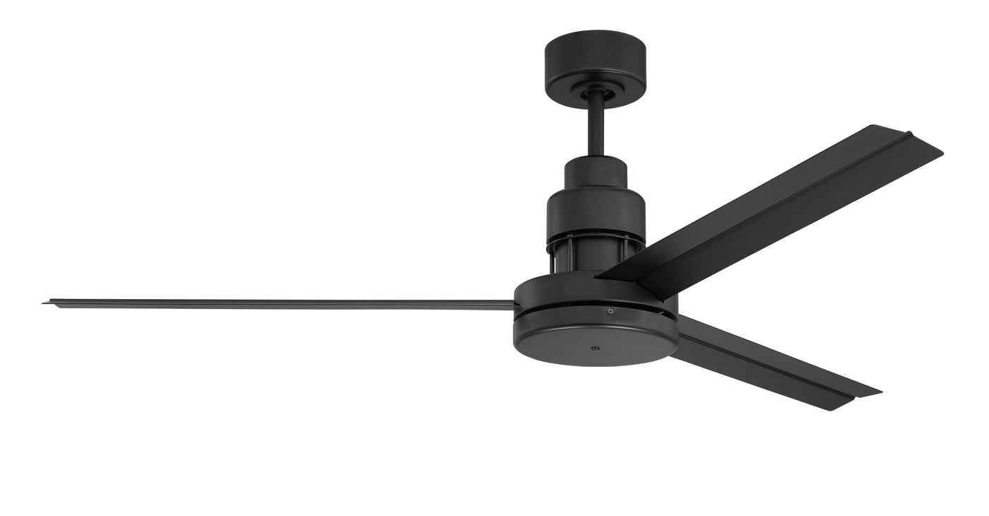 54" Mondo Indoor/Outdoor (Damp) in Flat Black w/ Flat Black Blades Ceiling Fan CRAFTMADE