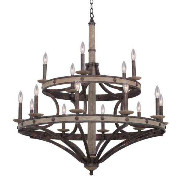 Coronado 15 Light Round Chandelier Chandelier Kalco