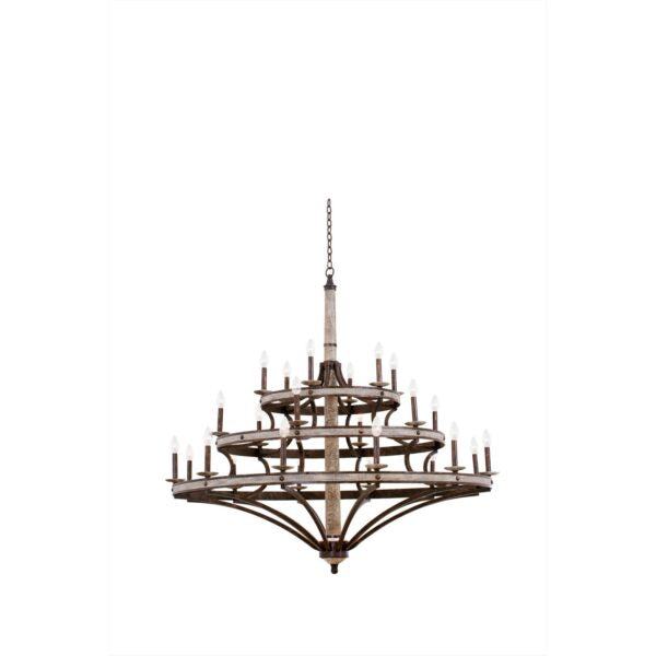 Coronado (12+6+6) Light 3 Tier Chandelier Chandelier Kalco