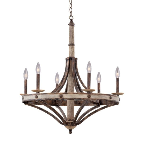 Coronado 6 Light Chandelier Chandelier Kalco