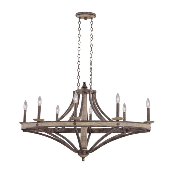 Coronado 8 Light Oval Chandelier Chandelier Kalco