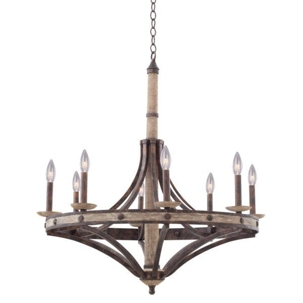 Coronado 8 Light Round Chandelier Chandelier Kalco