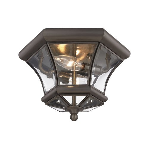 2 Light Bronze Ceiling Mount Flush Mount Livex