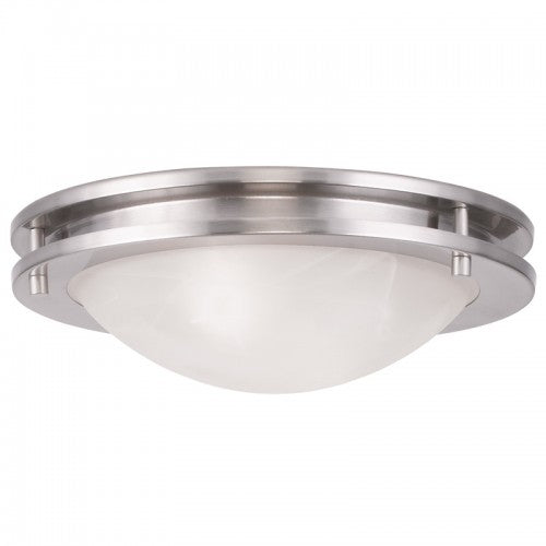 2 Light Brushed Nickel Ceiling Mount