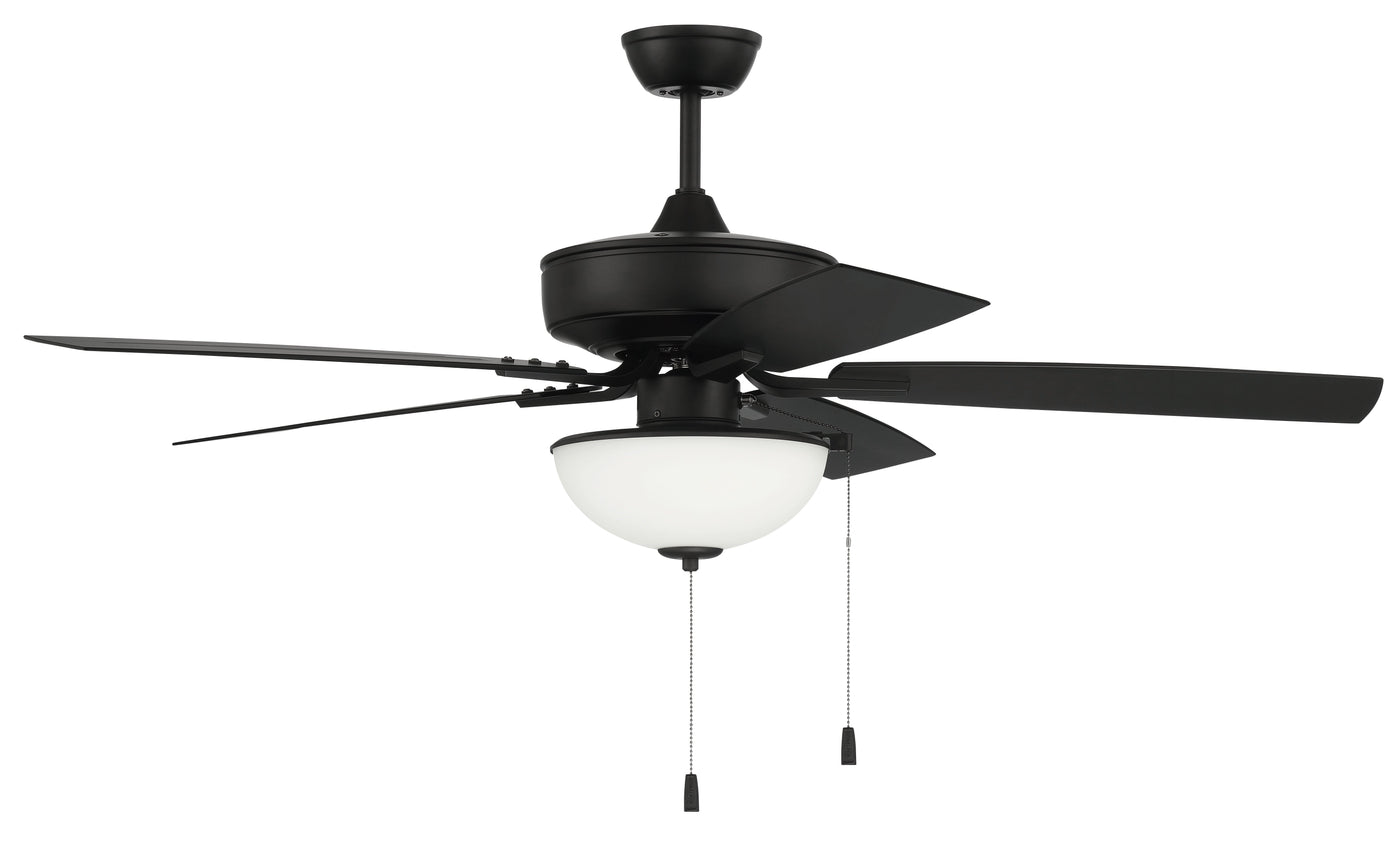 52" Outdoor Pro Plus 211 in Flat Black  w/ Flat Black Blades Ceiling Fan CRAFTMADE