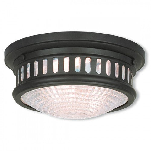 2 Light Bronze Ceiling Mount Flush Mount Livex