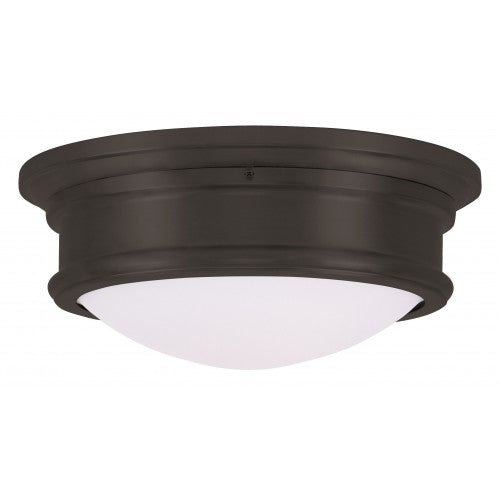 2 Light Bronze Ceiling Mount Flush Mount Livex