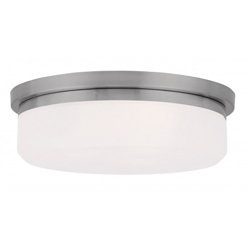 2 Light Brushed Nickel Ceiling Mount or Wall Mount