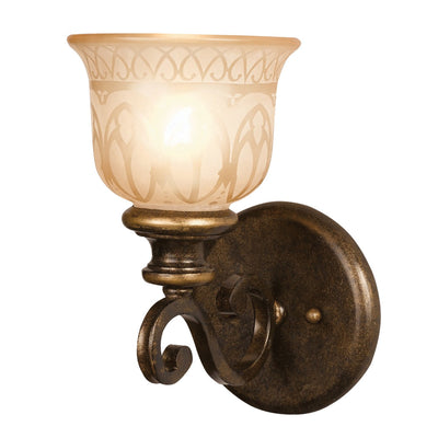 Norwalk 1 Light Bronze Umber Sconce Wall Sconce Crystorama