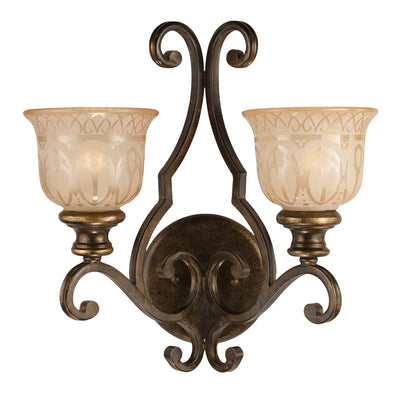 Norwalk 2 Light Bronze Umber Sconce Wall Sconce Crystorama